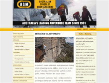 Tablet Screenshot of climbingadventures.com.au
